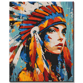 Paint by Numbers Indian Headdress
