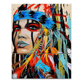 Paint by numbers Indian headdress