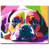 Painting by Numbers Colorful Pug