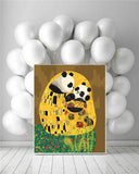 Paint by Numbers Panda Sleeping Bag