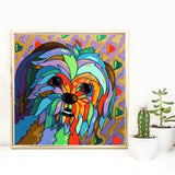 Painting by Numbers Little Dog Modern Animal Art