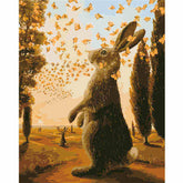 Painting by Numbers Bunny with Butterflies in Summer