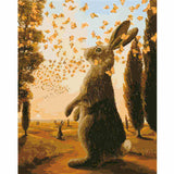 Painting by Numbers Bunny with Butterflies in Summer