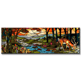 Painting by Numbers Panorama forest Glade Tiffany Style