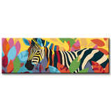 Painting by Numbers Panorama Zebra in The Flower Field I