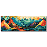 Painting by Numbers Panorama Artistic Mountain Landscape I