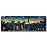 Painting by Numbers Panorama Paris City with Eiffel Tower