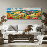 Painting by Numbers Panoramic Village in Tuscany