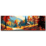 Painting by Numbers Panorama Autumn in A Mountain Landscape III