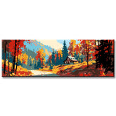 Painting by Numbers Panorama Autumn in A Mountain Landscape III