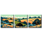 Paint by Numbers triptych Pano-047-3T