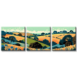 Paint by Numbers triptych Pano-047-3T