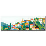 Painting by Numbers Panoramic Mountain Village in italy