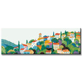 Painting by Numbers Panoramic Mountain Village in italy