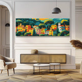 Painting by Numbers Panorama Colorful Houses Tuscany