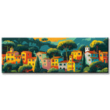 Painting by Numbers Panorama Colorful Houses Tuscany