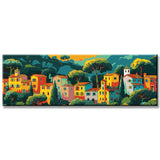 Painting by Numbers Panorama Colorful Houses Tuscany