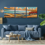 Paint by Numbers triptych Pano-060-3T