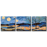 Paint by Numbers triptych Pano-098-3T