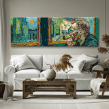 Painting by Numbers Panorama Man At The Window Van Gogh Style I