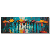 Painting by Numbers Panorama Abstract Umbrellas