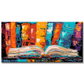 Painting by Numbers Panorama Abstract The Open Book