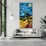 Painting by Numbers Panoramic Church with Sun with Tiffany Style