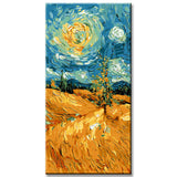 Painting by Numbers Panoramic Wheat Field in Van Gogh Style