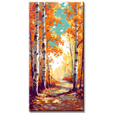 Painting by Numbers Panorama Birch forest in Summer I