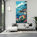 Painting by Numbers Panoramic Coastal Landscape RIVIera