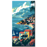 Painting by Numbers Panoramic Coastal Landscape RIVIera