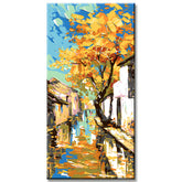Painting by Numbers Panorama Colorful Autumn Day in The Village II