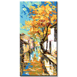 Painting by Numbers Panorama Colorful Autumn Day in The Village II