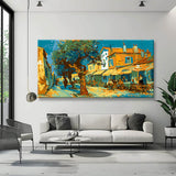 Painting by Numbers Panorama Small Market Square Provence
