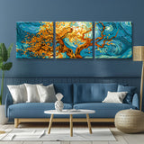 Paint by Numbers triptych Pano-147-3T