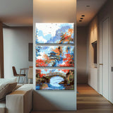 Painting by Numbers Panorama Picturesque Chinese Mountain Landscape with River 3-Panel