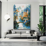 Painting by Numbers Panorama Picturesque Chinese Mountain Landscape with River II