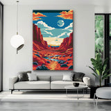 Painting by Numbers Panorama Grand Canyon USA