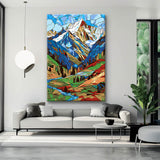 Painting by Numbers Mountain Panorama Switzerland