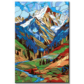 Painting by Numbers Mountain Panorama Switzerland