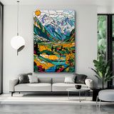 Painting by Numbers Mountain Panorama France