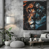 Painting by Numbers Grim Lion Head