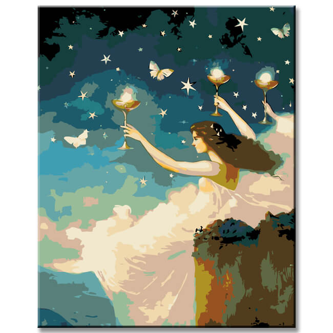 Painting by Numbers Seven Cups II