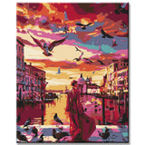 Painting by numbers Early morning in Venice