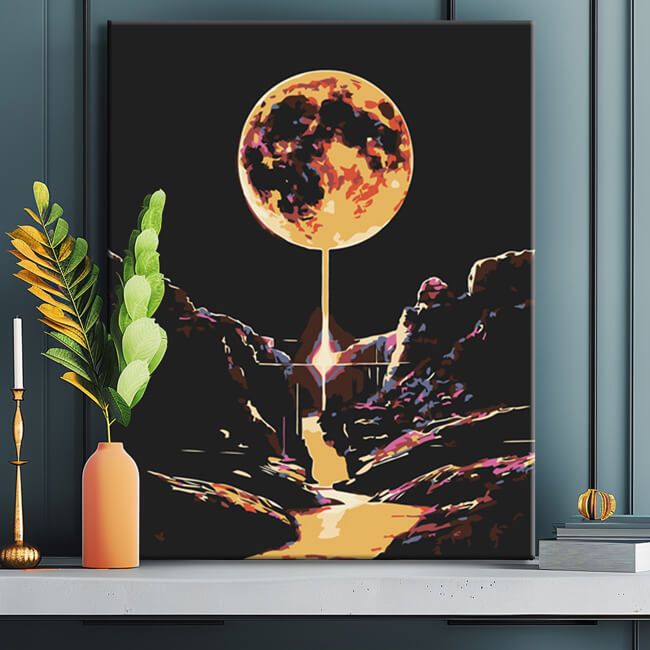 Painting by numbers moonlight