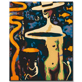 Paint by Numbers Modern Art - Man with Hat III