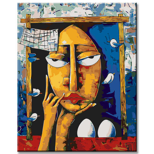 Painting by Numbers Abstract Art Eggshibition II