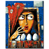 Painting by Numbers Abstract Art Eggshibition I