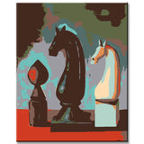 Painting by Numbers Abstract Black Horse II