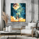 Painting by numbers Abstract stars painting